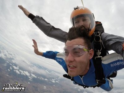 breath during tandem skydiving