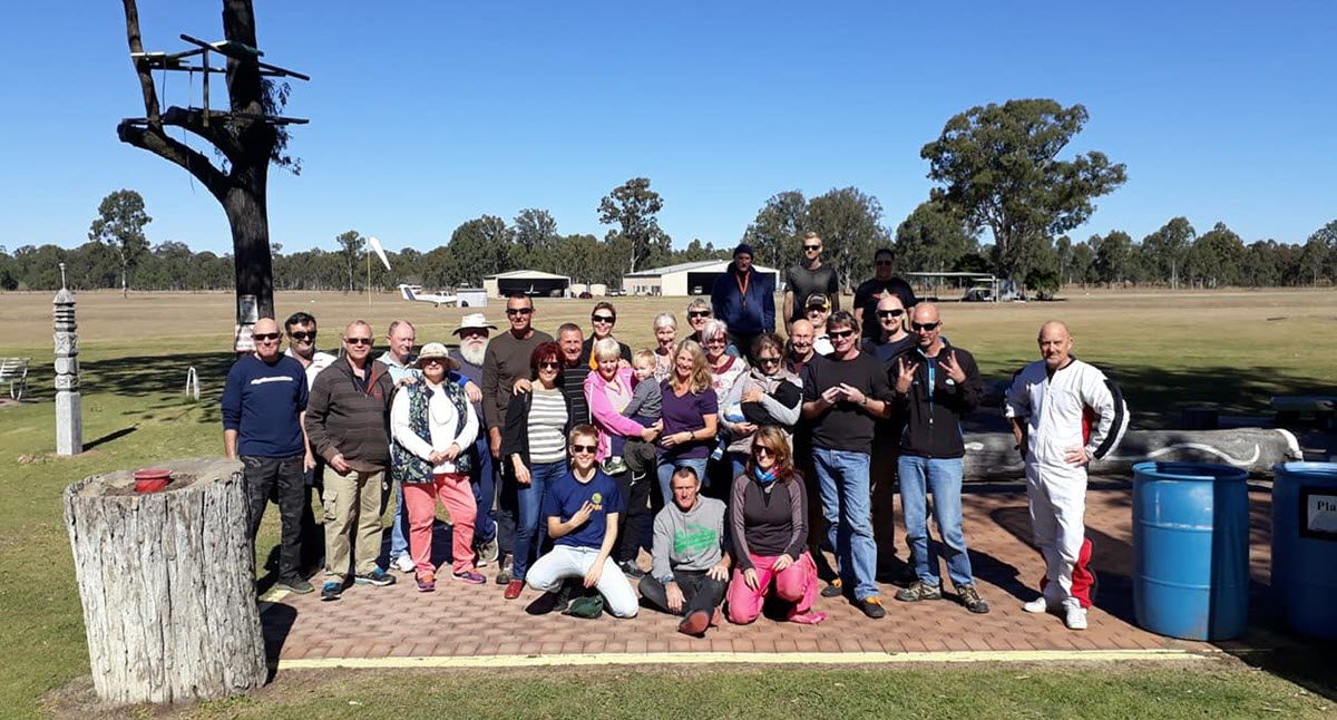 great social scene at skydive ramblers