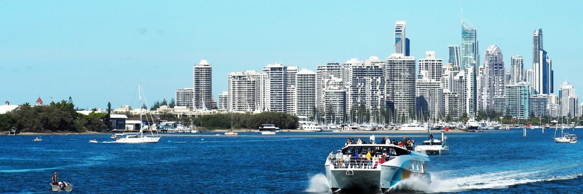 Photo of the Gold Coast Skyline from the ocean