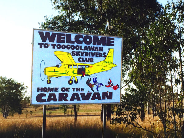 Road Sign at Skydive Ramblers