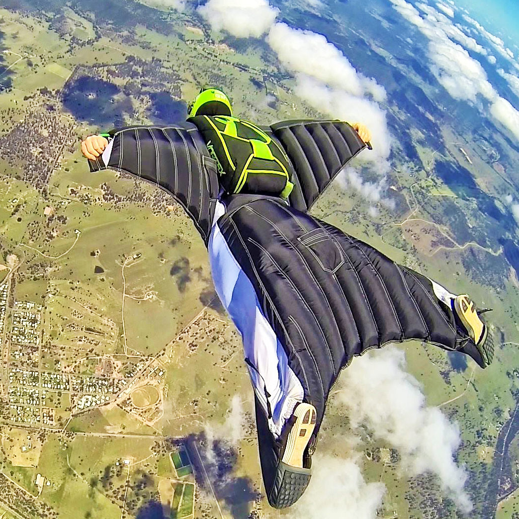 Flying Squirrel Suit Landing